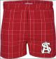 Flannel Lounge Shorts - Red