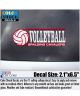 Decal Volleybal